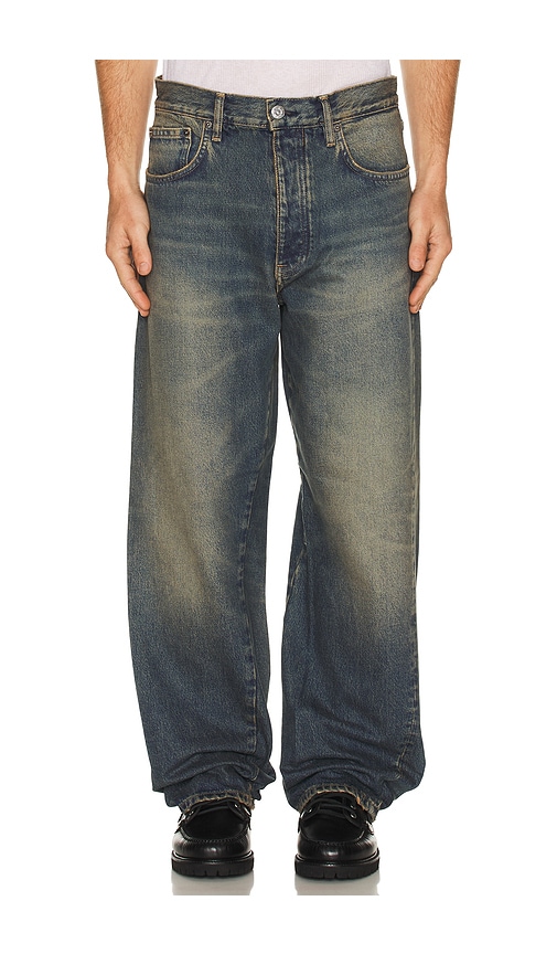 Sunflower Wide Twist Denim in Dirty Blue | REVOLVE