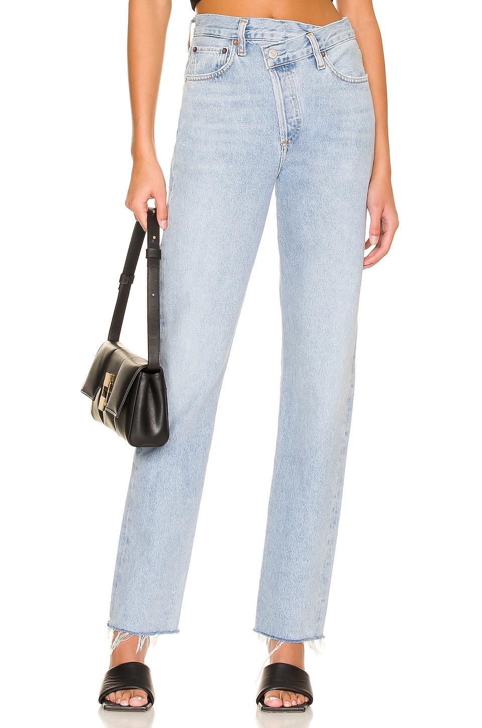AGOLDE Criss Cross Straight Jeans in Dimension | REVOLVE