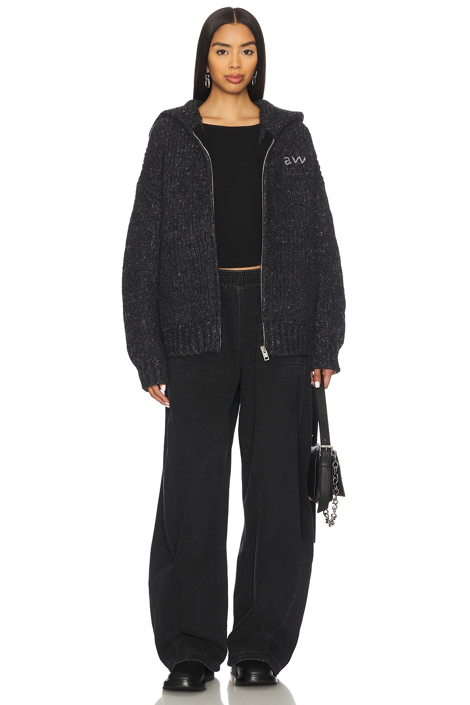 Alexander Wang - Oversized Zip Up Hoodie | Plush