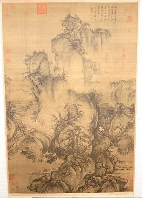 郭煕 「早春図」の工芸画掛軸をお買取りいたします。【2018年買取