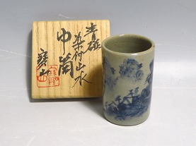 雲林院寶山 『青磁染付 山水中筒』】茶道具・煎茶道具の買取実績一覧