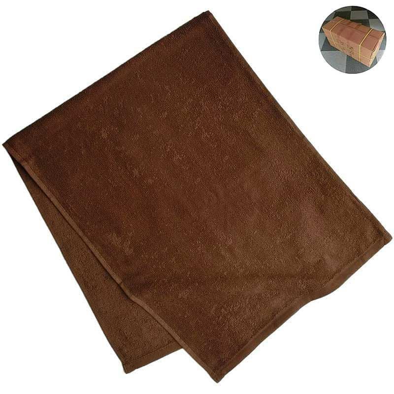 スレン染め業務用カラーフェイスタオル280匁（濃色：ダークブラウン