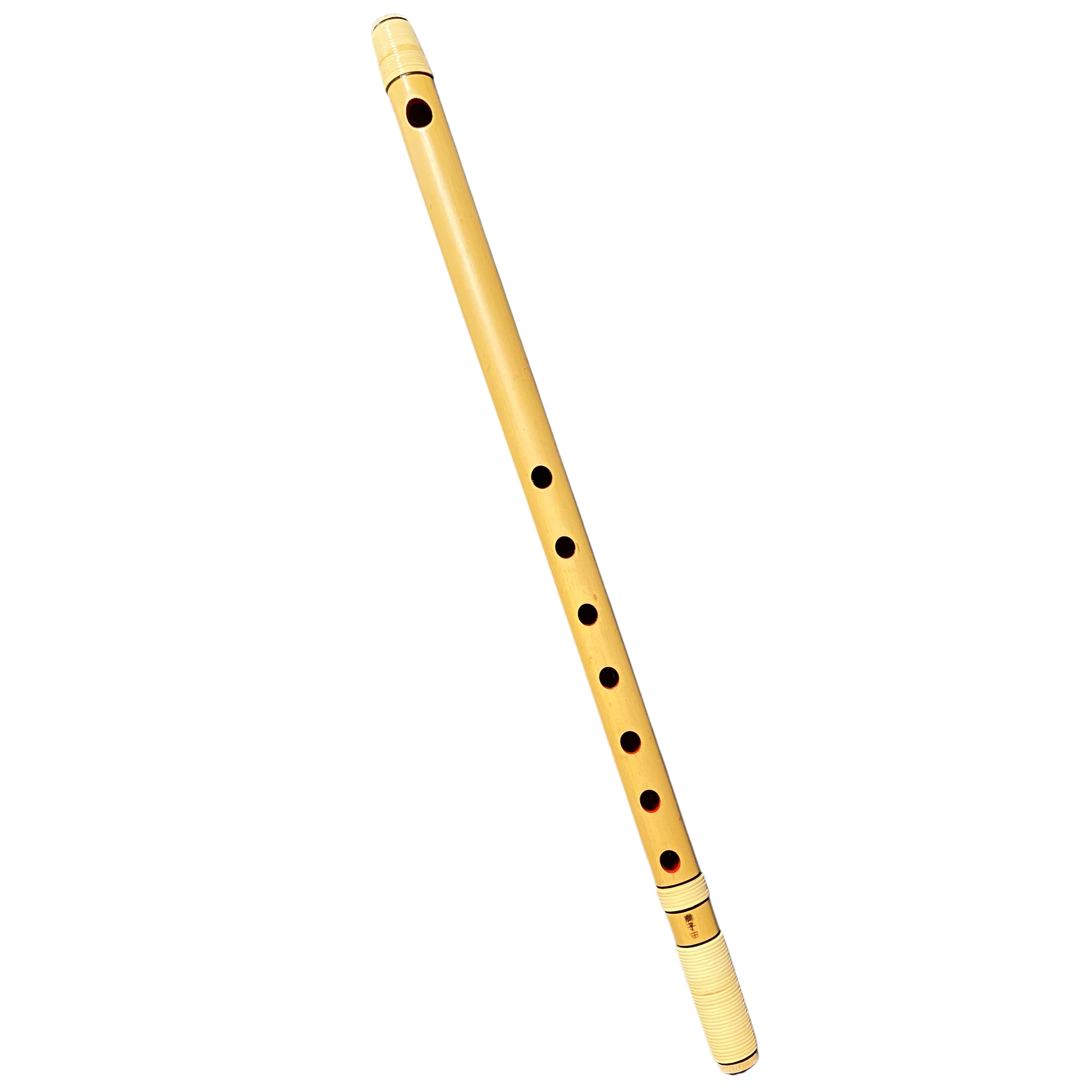 いとろ和楽器店 | 紫山 獅子田 お囃子用篠笛[天地籐巻] 7本調子