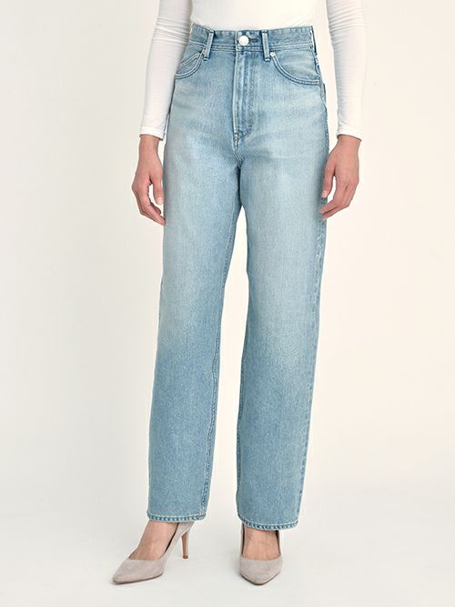 YANUKヤヌーク パンツ LEAボーイスストレート WHS(WHITE)57131238