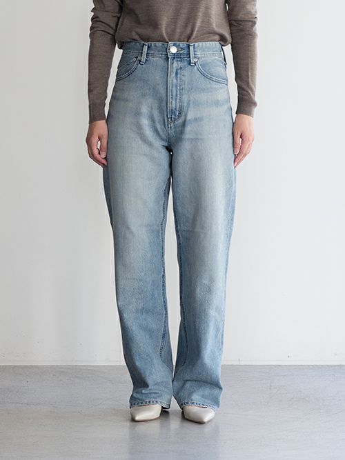 YANUKヤヌーク パンツ LEA ボーイズストレートTRICK DENIM TVS(BLUE