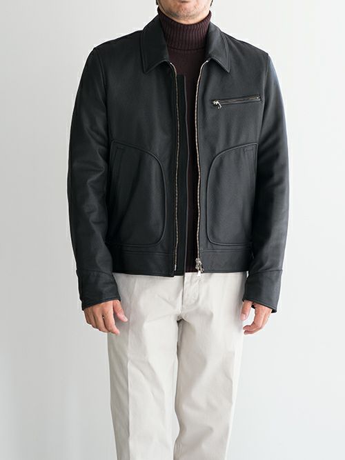 SALE】VALSTAR ヴァルスター レザージャケット 407A.IO57 BLACK | ITAL