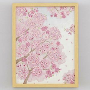 クロスステッチフレーム＜クリスマスベルのアレンジ＞ | リバティ 生地