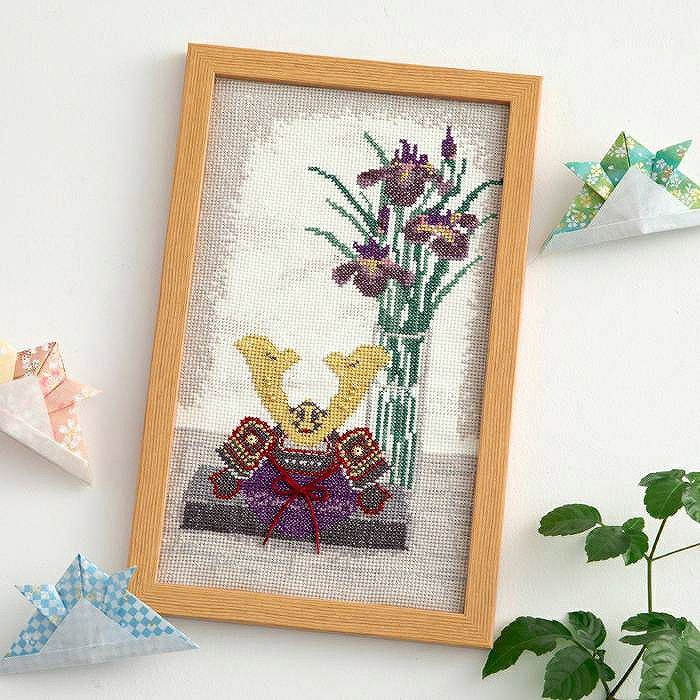 クロスステッチフレーム＜鯉のぼり＞ | リバティ 生地、編み物、刺繍