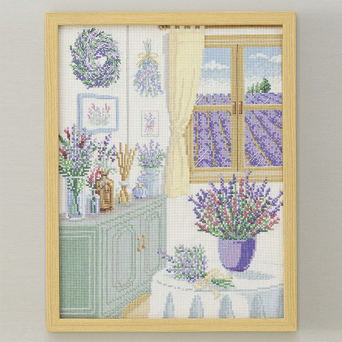 クロスステッチフレーム＜憧れのお庭から＞ | リバティ 生地、編み物