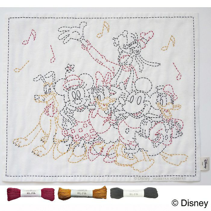 刺し子 いちご模様セット | リバティ 生地、編み物、刺繍、刺し子の