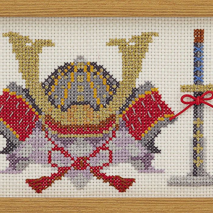 クロスステッチフレーム＜端午の節句＞ | リバティ 生地、編み物、刺繍
