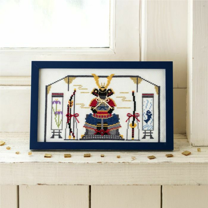 クロスステッチフレーム＜鯉のぼり＞ | リバティ 生地、編み物、刺繍