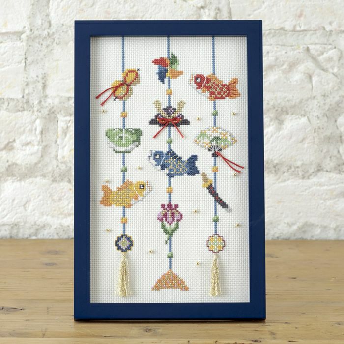 クロスステッチフレーム＜五月人形の段飾り＞ | リバティ 生地、編み物