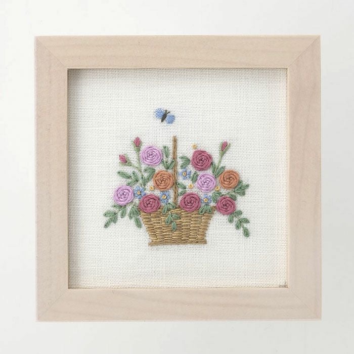 ミニフレーム＜ローズ＞ | リバティ 生地、編み物、刺繍、刺し子のこと