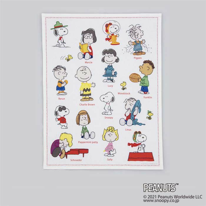 ステッチクロス＜スヌーピー＞ | リバティ 生地、編み物、刺繍、刺し子