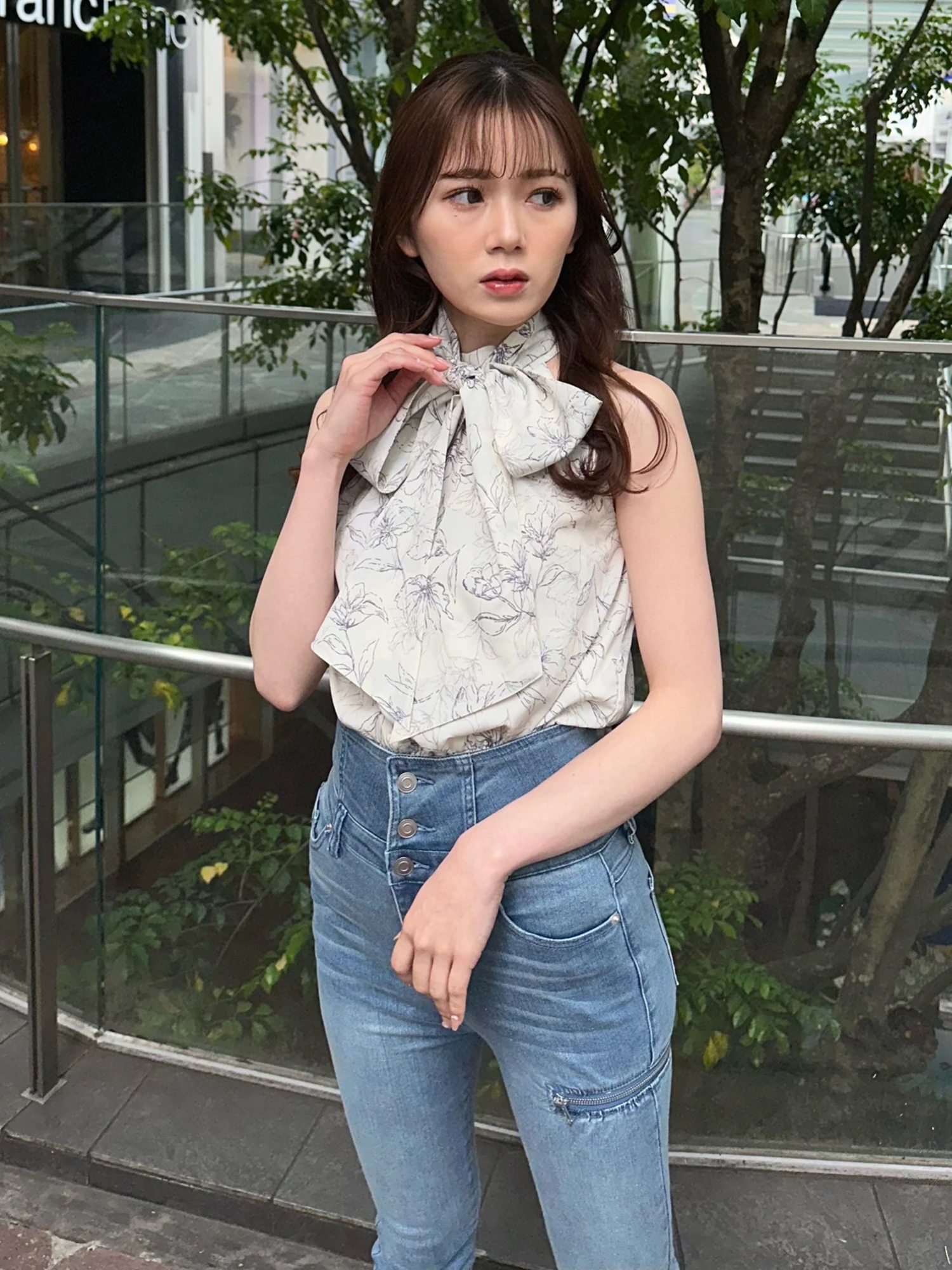 LIP SERVICE（リップサービス）｜ charme flower 2way ブラウス