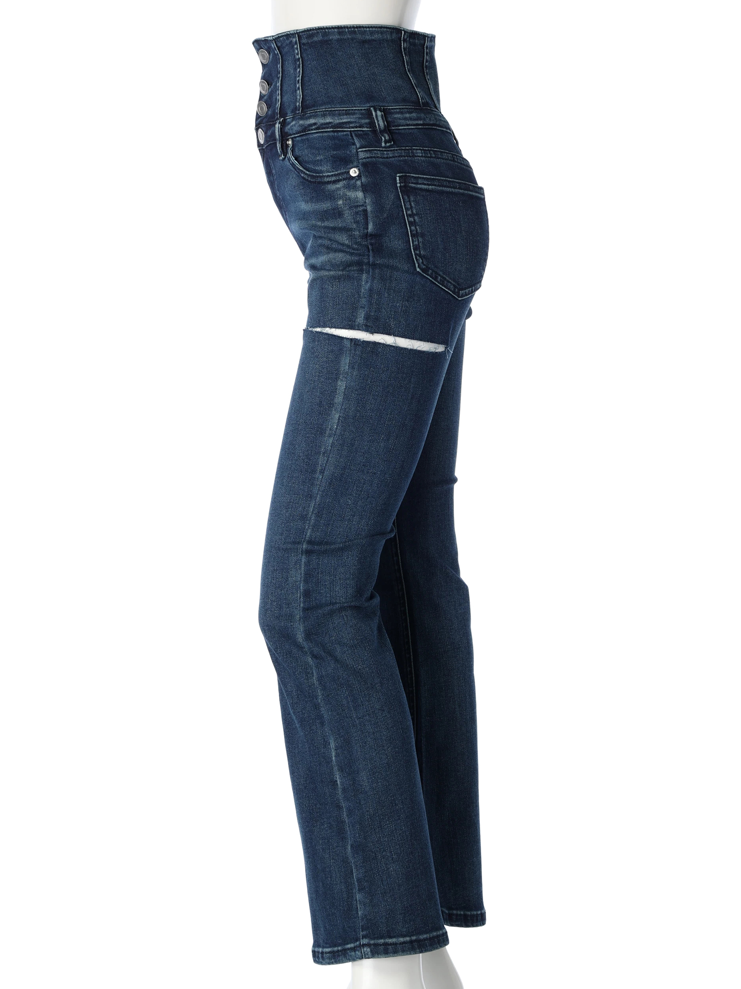 LIP SERVICE（リップサービス）｜ HWスリットフレアdenim パンツ