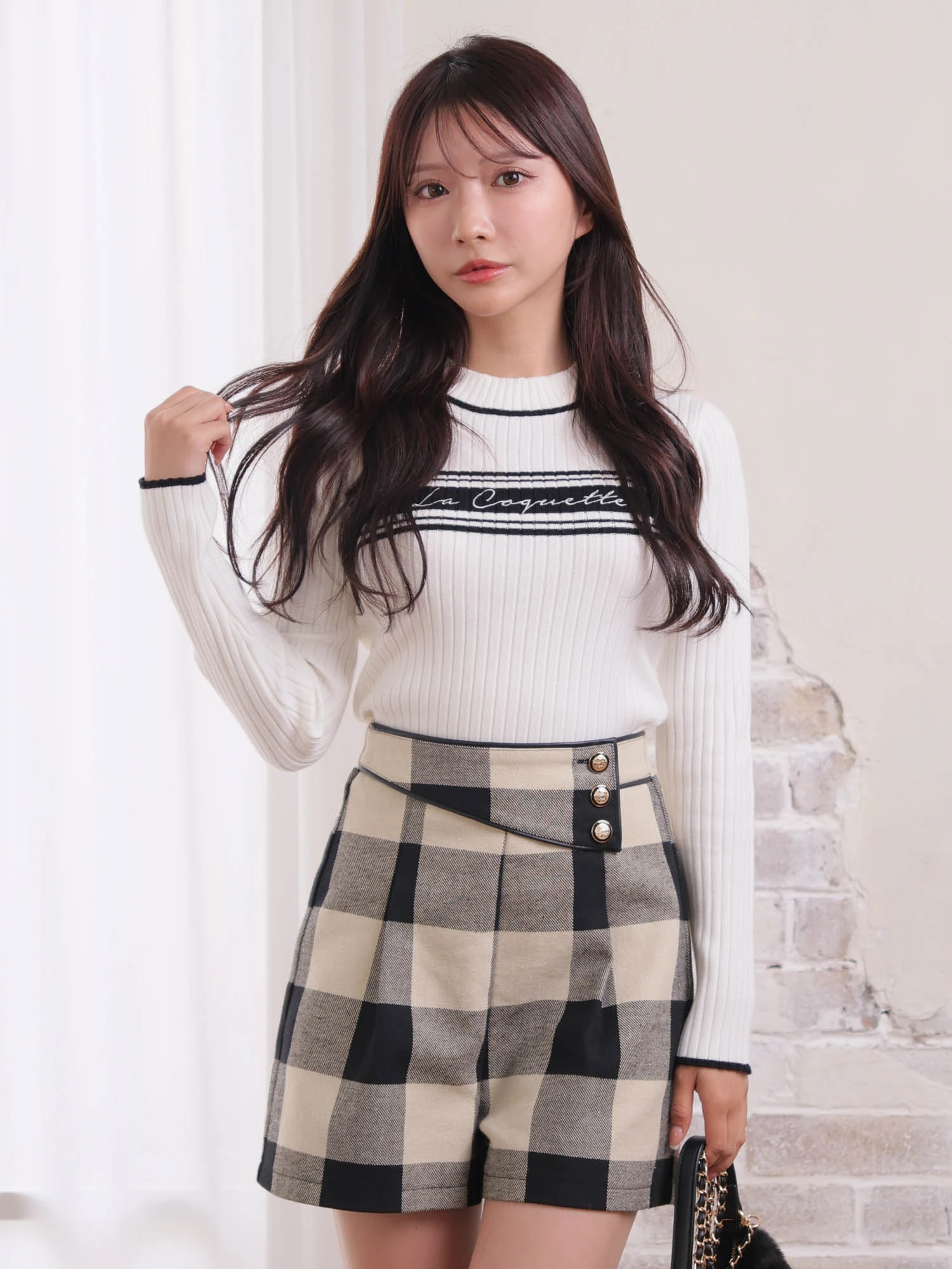 LIP SERVICE（リップサービス）｜ La Coquette ラインリブニット