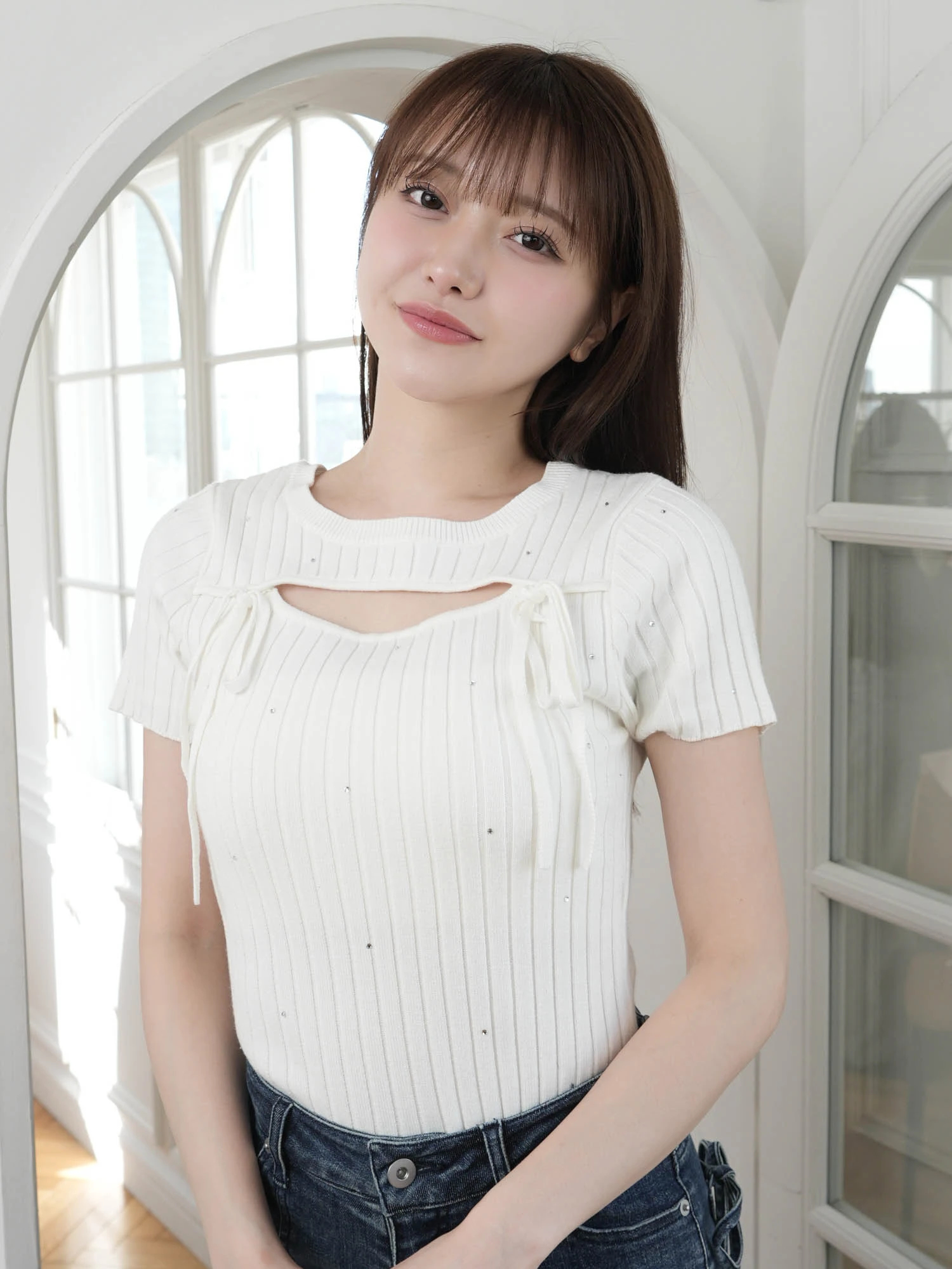 LIP SERVICE（リップサービス）｜ ジェラートカラー2wayジュエルニット