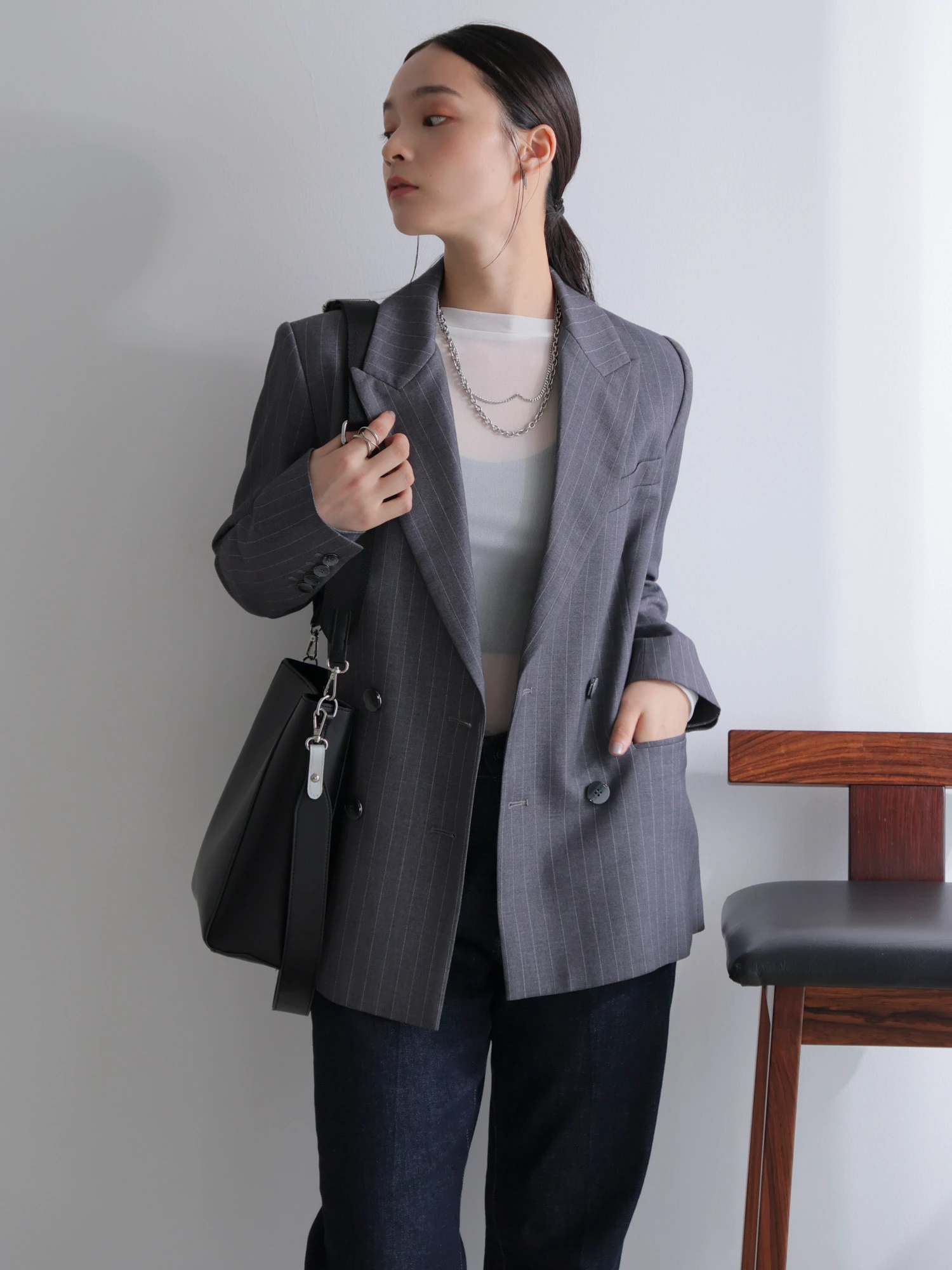 LADYMADE（レディメイド）｜ ベルト付テーラードジャケット アイテムの