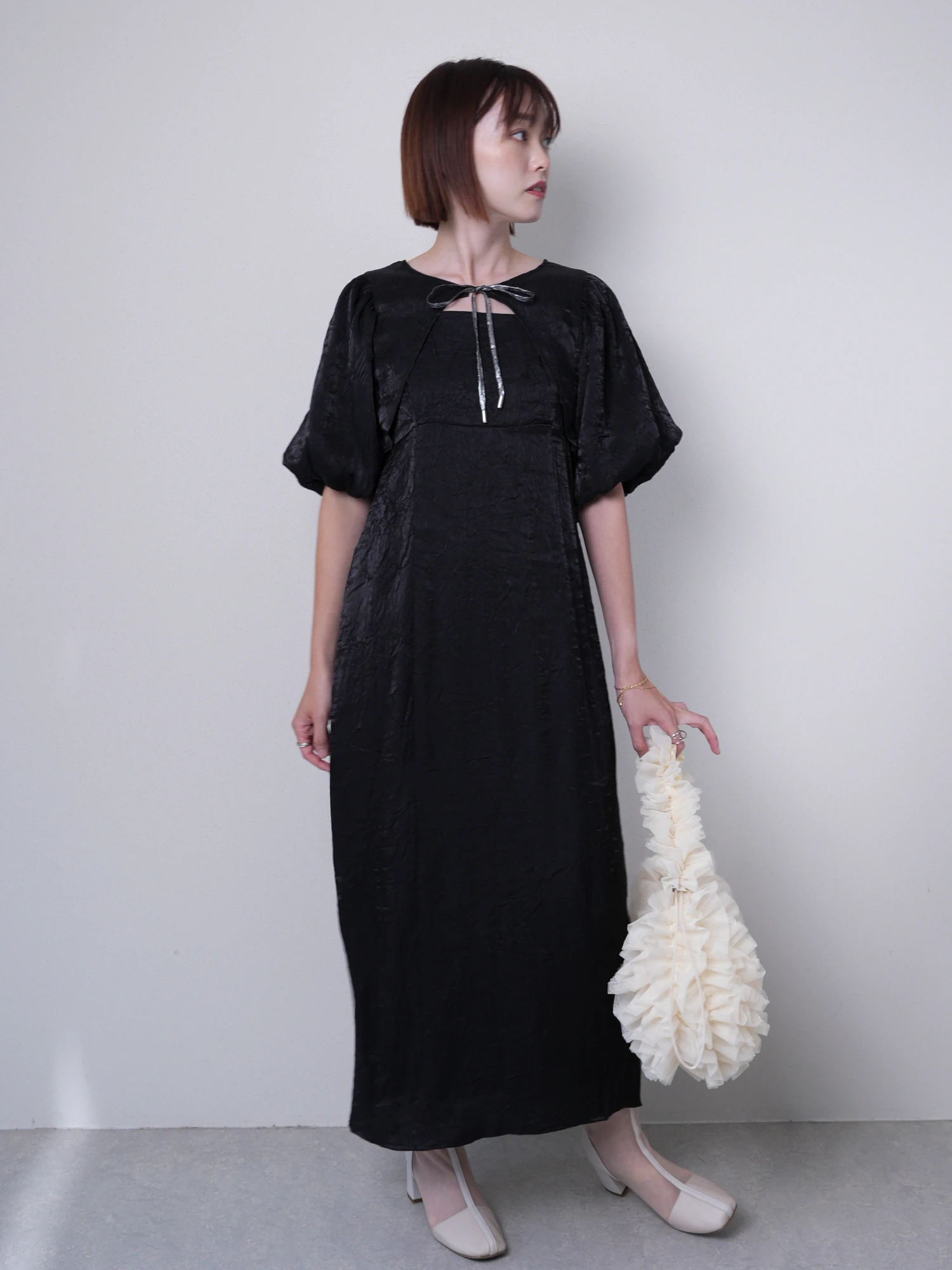 LADYMADE（レディメイド）｜ メタリックリボンボレロ×キャミワンピース