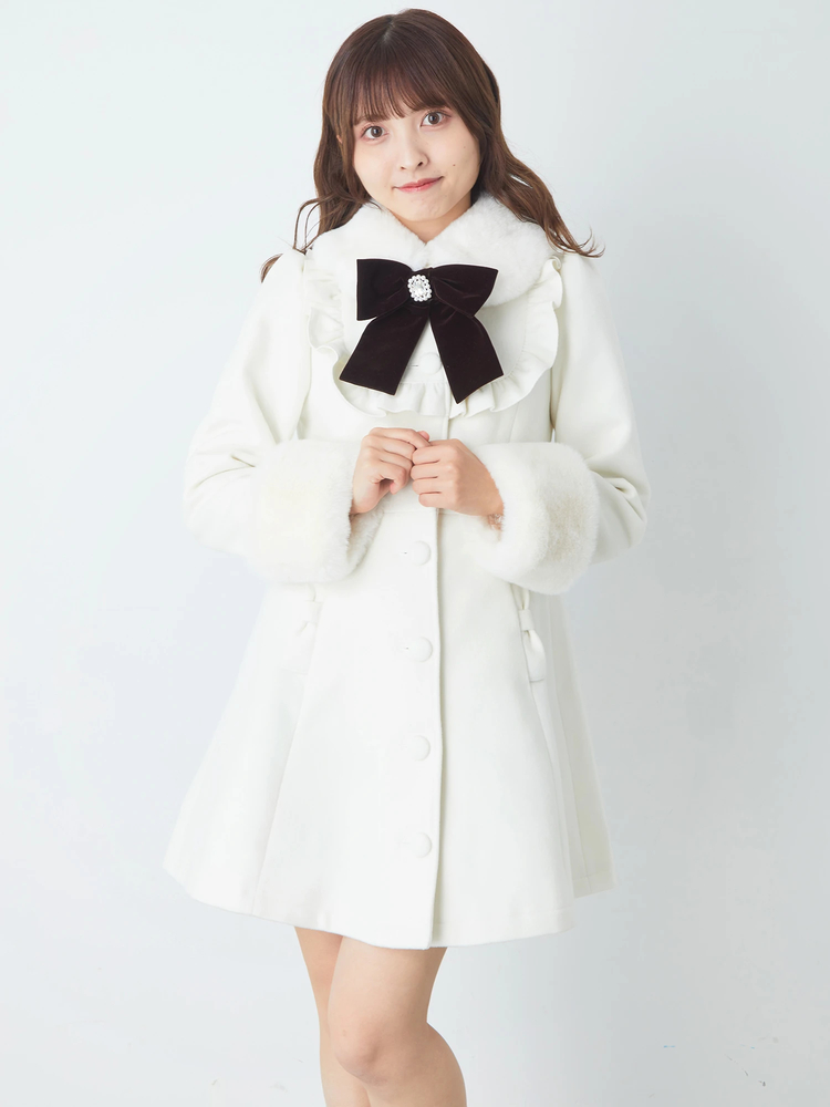 ビジューリボンドーリーコート - Ank Rouge(アンクルージュ)のコート