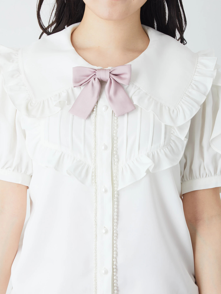 ラッフルスリーブタックブラウス - Ank Rouge(アンクルージュ)のシャツ