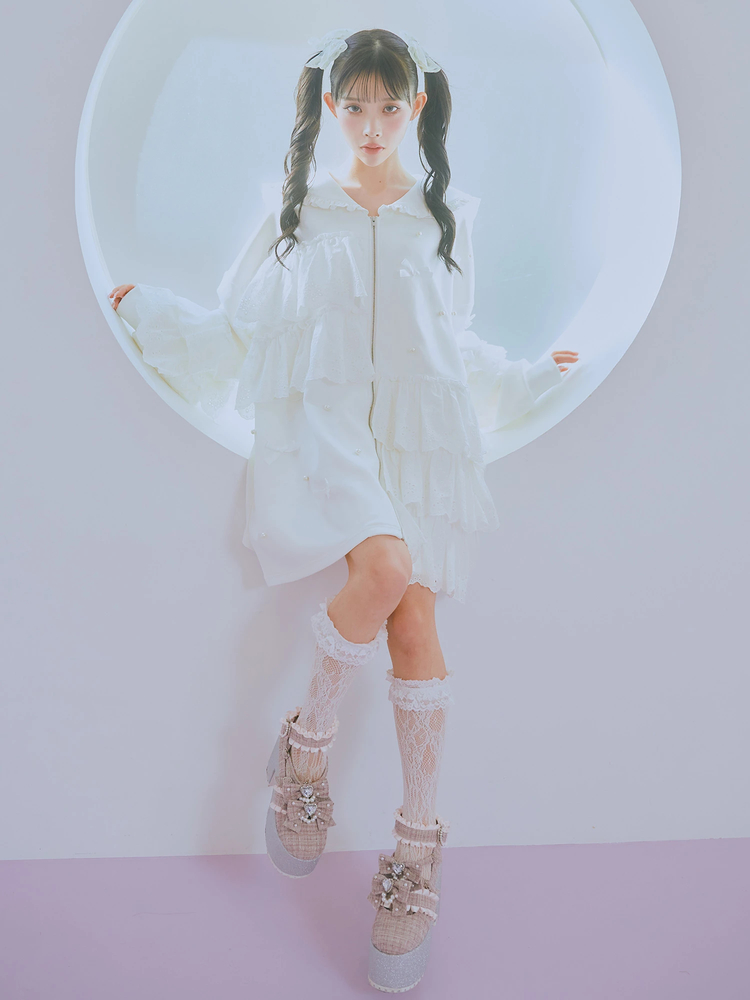 ツイード厚底シューズ - Ank Rouge(アンクルージュ)のパンプス