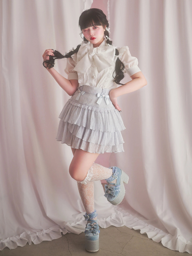 ティアードシアースカパン - Ank Rouge(アンクルージュ)のショート