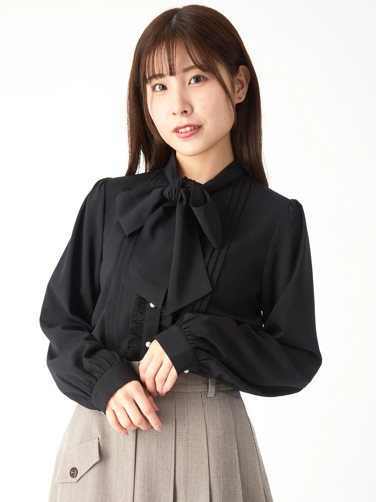 リボンタイブラウス - Ank Rouge(アンクルージュ)のシャツ・ブラウス