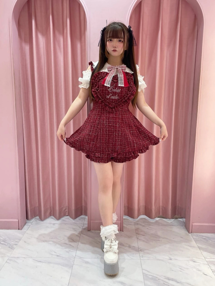 ハートエプロンツイードSETUP - Ank Rouge(アンクルージュ)の