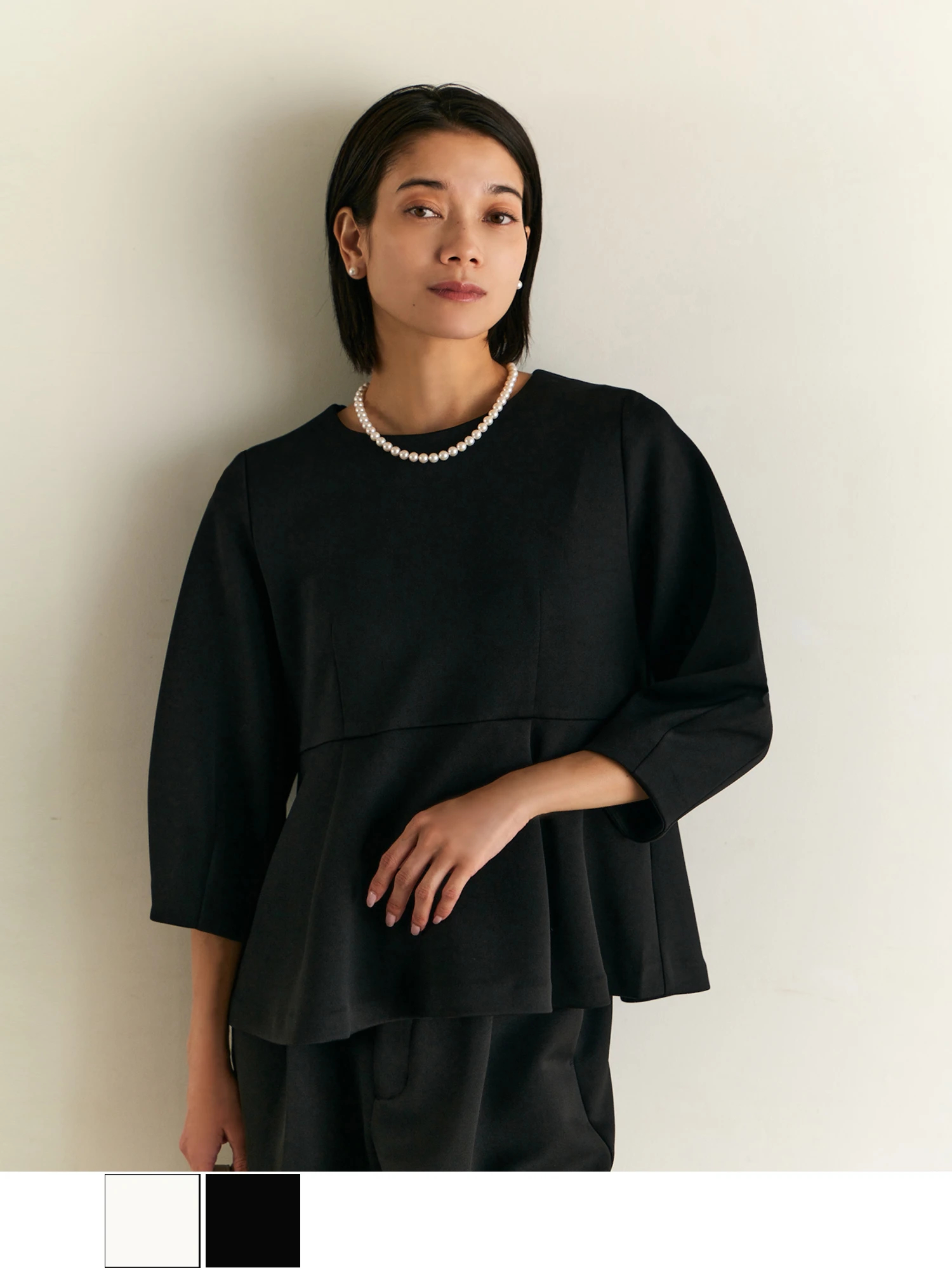 美カバーペプラムトップス【セットアップ対応】 / Brown&Street