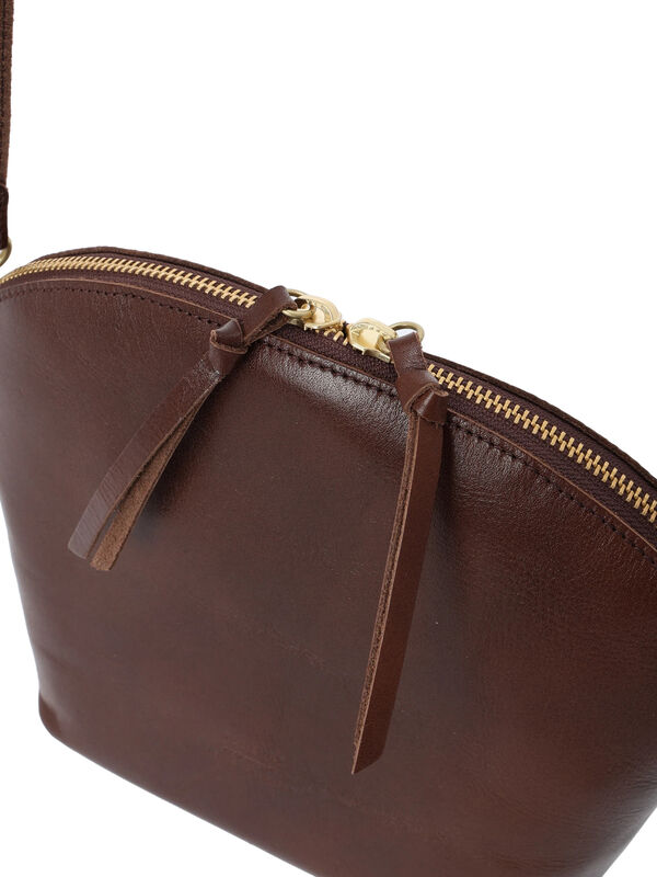 TIDEWAY レザーショルダーバッグ(WEB限)（ダークブラウン/バッグ