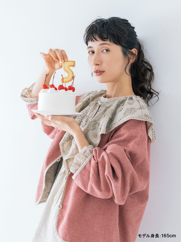 kazumi×Samansa Mos2】リバーシブルジャケット（ブラック/レッド