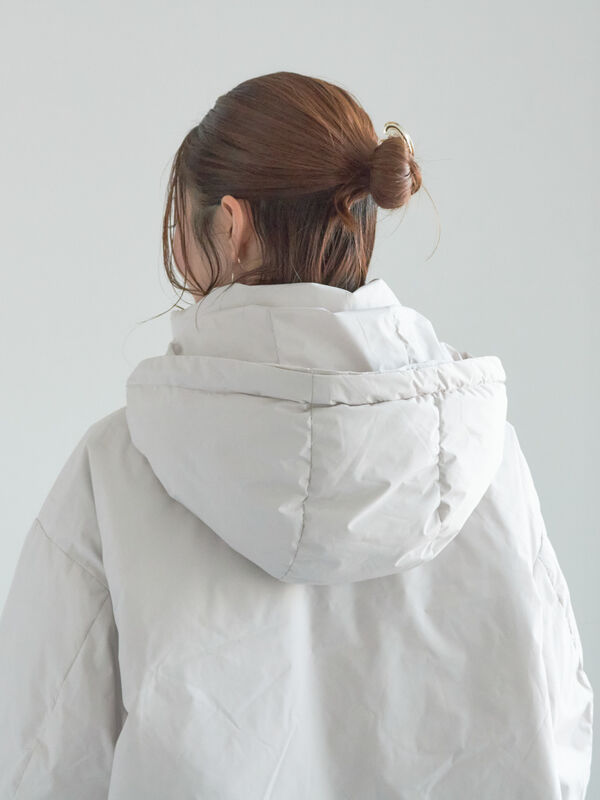 セール】 【宮本茉由着用】フードショートダウンジャケット（ブラック