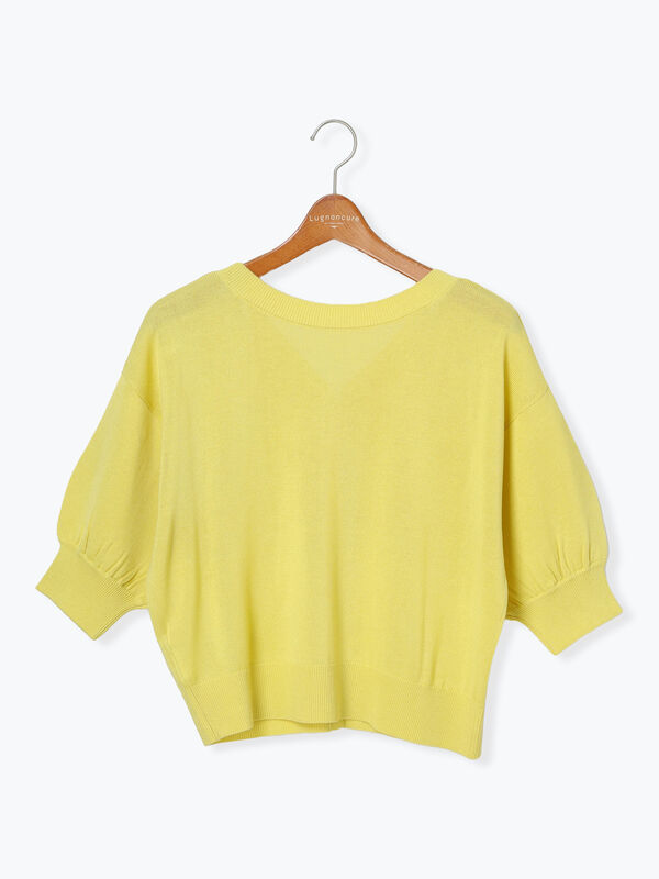 セール】 麻タッチ前後2WAYカーディガン（オフホワイト/ブラック