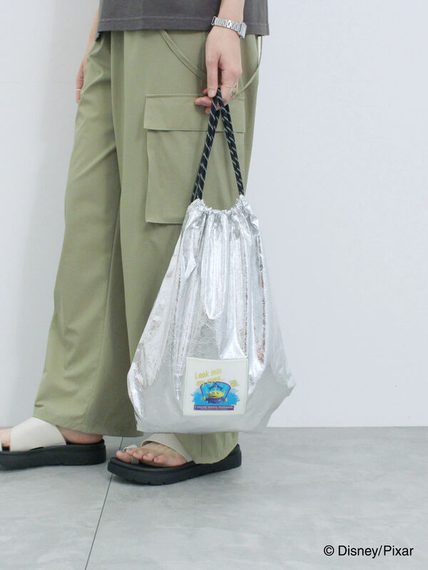 セール】 トイ・ストーリー/箔加工ナップザック（シルバー/ブルー