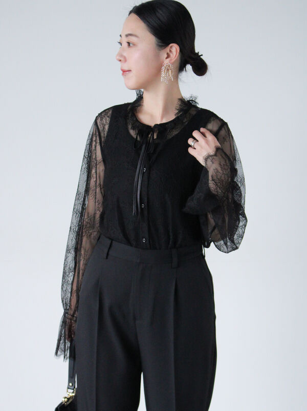 セール】 【セレモニーアイテム】レースブラウス（オフホワイト