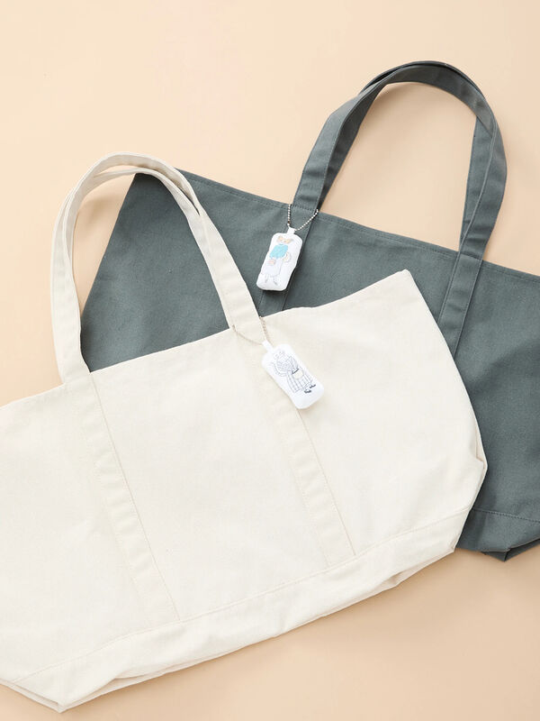 セール】 60周年記念トートL（チャコールグレー/キナリ/バッグ/バッグ