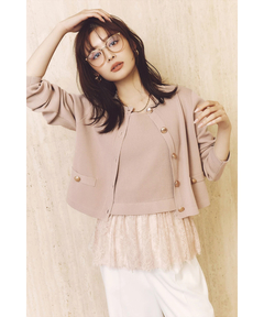 Vネックレースプルオーバー | ニット | Mystrada（マイストラーダ