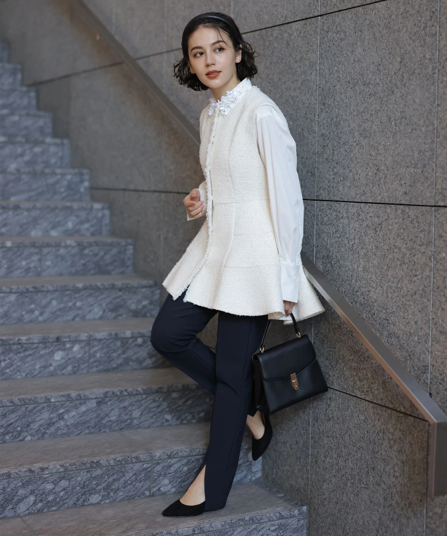 ツイードフレアジレ | ジャケット | Arpege story（アルページュ