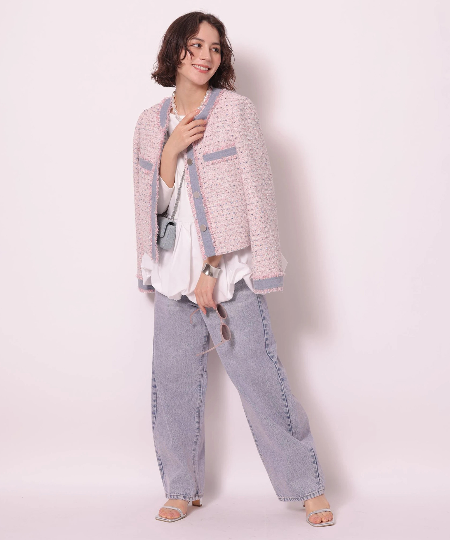 ピンクトッピングカーブデニム | デニム | Arpege story（アルページュ