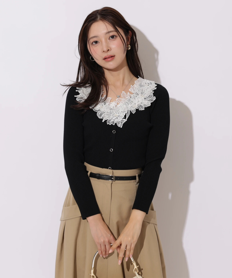 デコルテエンブロイダリーニット | ニット | Apuweiser-riche
