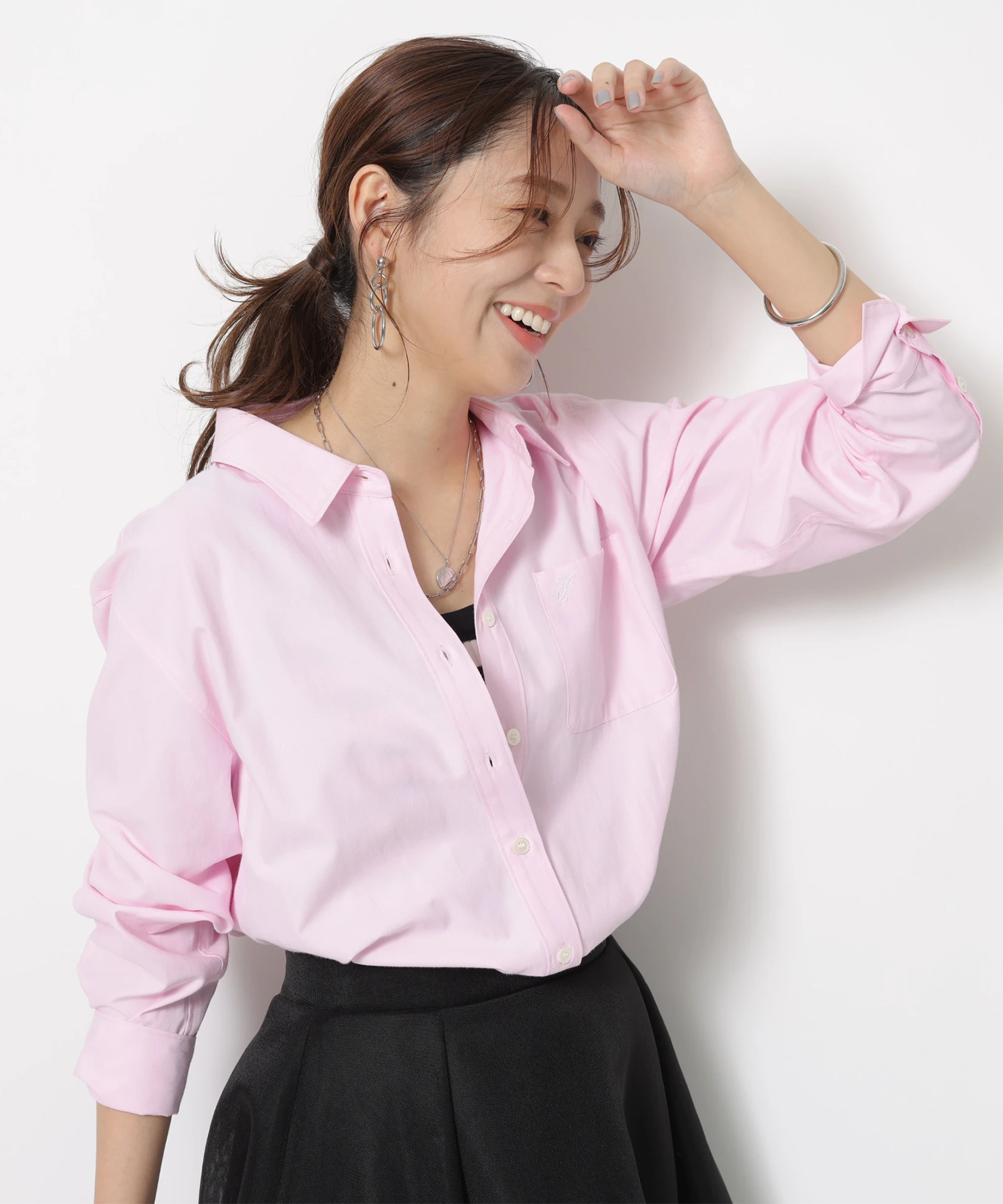 刺繍入りシャツ | シャツ・ブラウス | JUSGLITTY（ジャスグリッティー