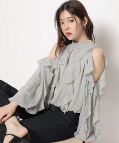 オフショルリボンドッキングニット | ニット | Rirandture（リランド