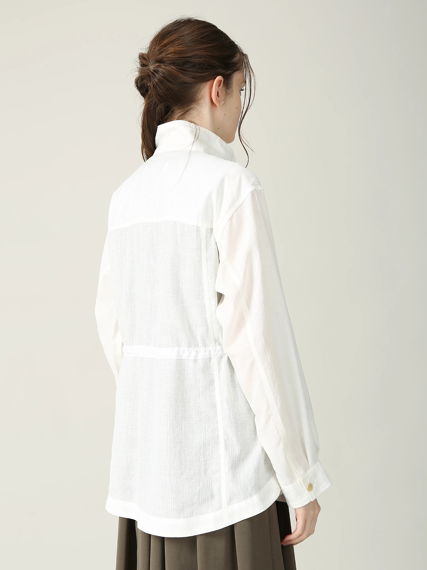 トリアセ チンツー ブラウス シャツ ジャケット ｜ MORABITO BLANC