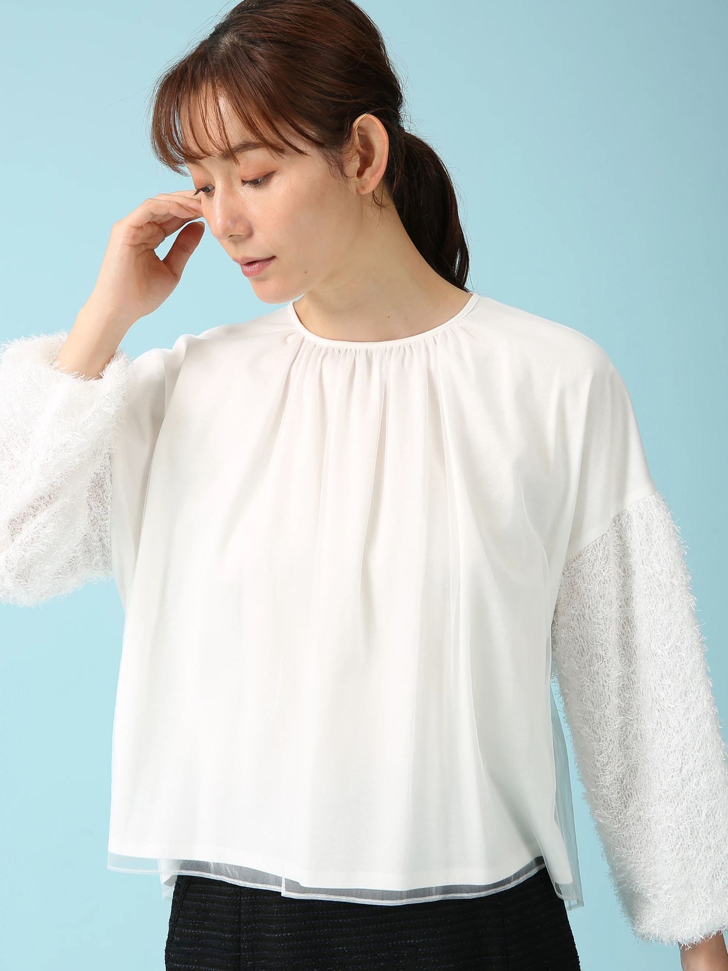 MORABITO SPELL スクエアドット ブラウス シャツ プルオーバー 【公式