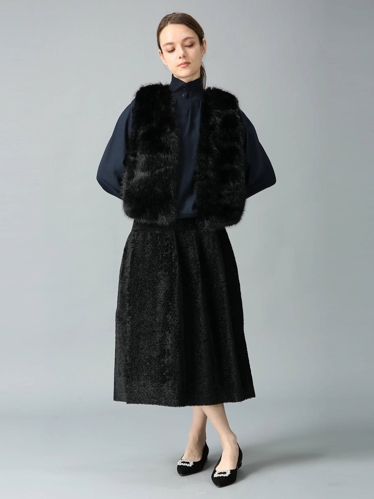 メープルファー ジレ ベスト ｜ MORABITO SPELL（モラビトスペル）｜.K