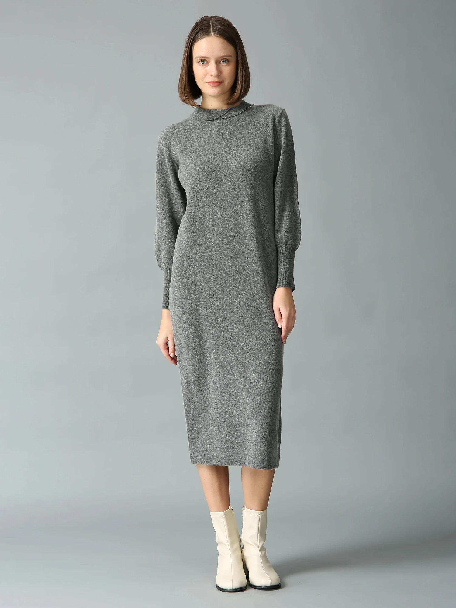 ウールカシミヤ ニット ワンピース ｜ MORABITO SPELL（モラビトスペル