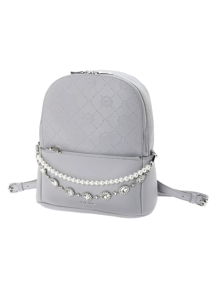 モノグラムエンボスリュック（リュック｜オフホワイト・黒・淡グレー